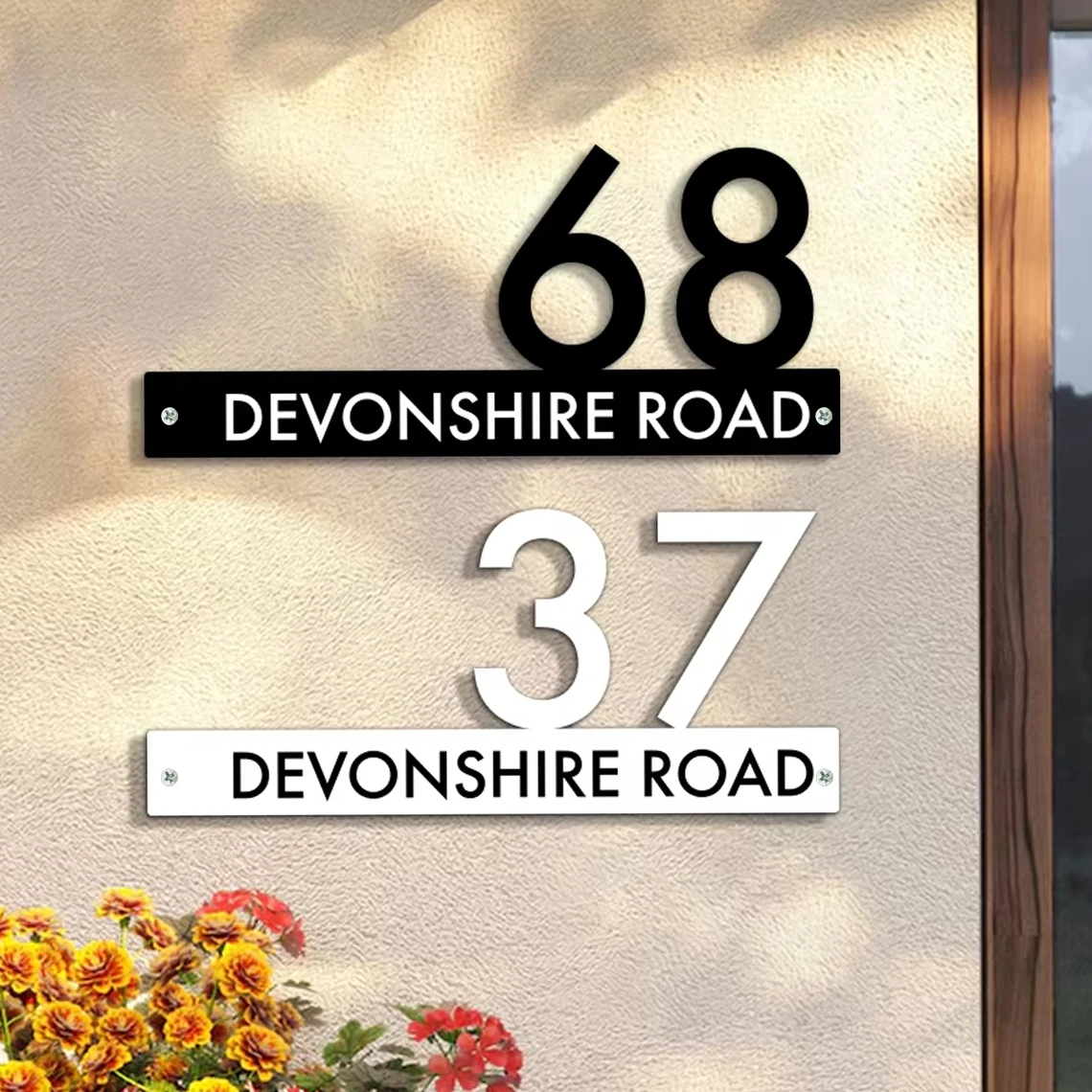 Customized Large House Number Sign 3D Cutting Acrylic Waterproof Plaque Outdoor Modern Home Street Address Black/white Door Sign
Customized Large House Number Sign 3D Cutting Acrylic Waterproof Plaque Outdoor Modern Home Street Address Black/white Door Sign