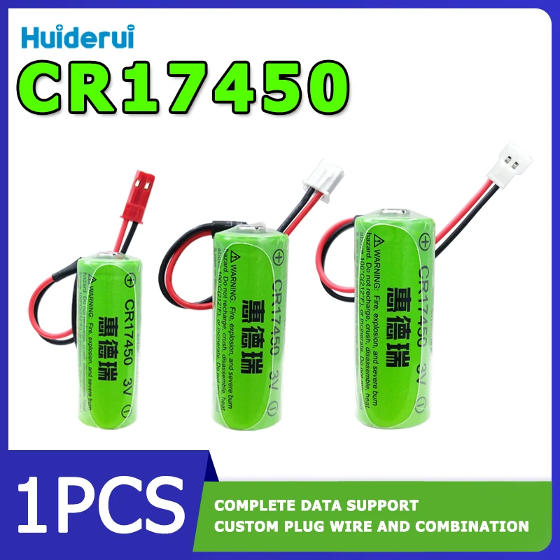 Huiderui CR17450 3V lithium battery used for intelligent water meter sensors, fire alarms, servo automation equipment
Huiderui CR17450 3V lithium battery used for intelligent water meter sensors, fire alarms, servo automation equipment
