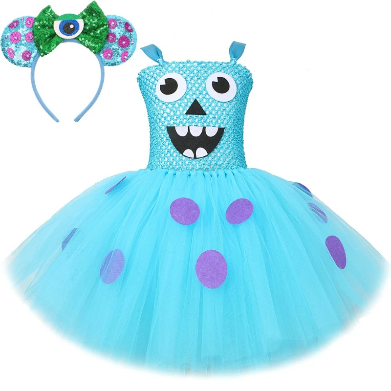 Cute Blue Furry Big Eye Monster Tutu Dress Soft Airy Mesh Fluffy Skirt Kids Halloween Themed Party Carnival Cosplay Dress Up
Cute Blue Furry Big Eye Monster Tutu Dress Soft Airy Mesh Fluffy Skirt Kids Halloween Themed Party Carnival Cosplay Dress Up