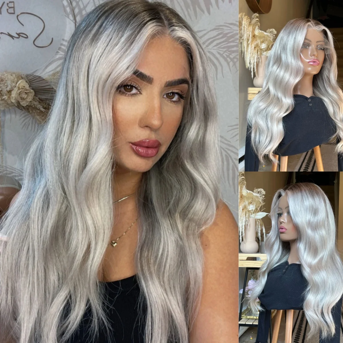 Synthetic Wig Elastic Ombre Ash Platinum Blonde High Quality Lace Top Wigs For Women Deep Wave Glueless Wig On Clearance Sale
Synthetic Wig Elastic Ombre Ash Platinum Blonde High Quality Lace Top Wigs For Women Deep Wave Glueless Wig On Clearance Sale