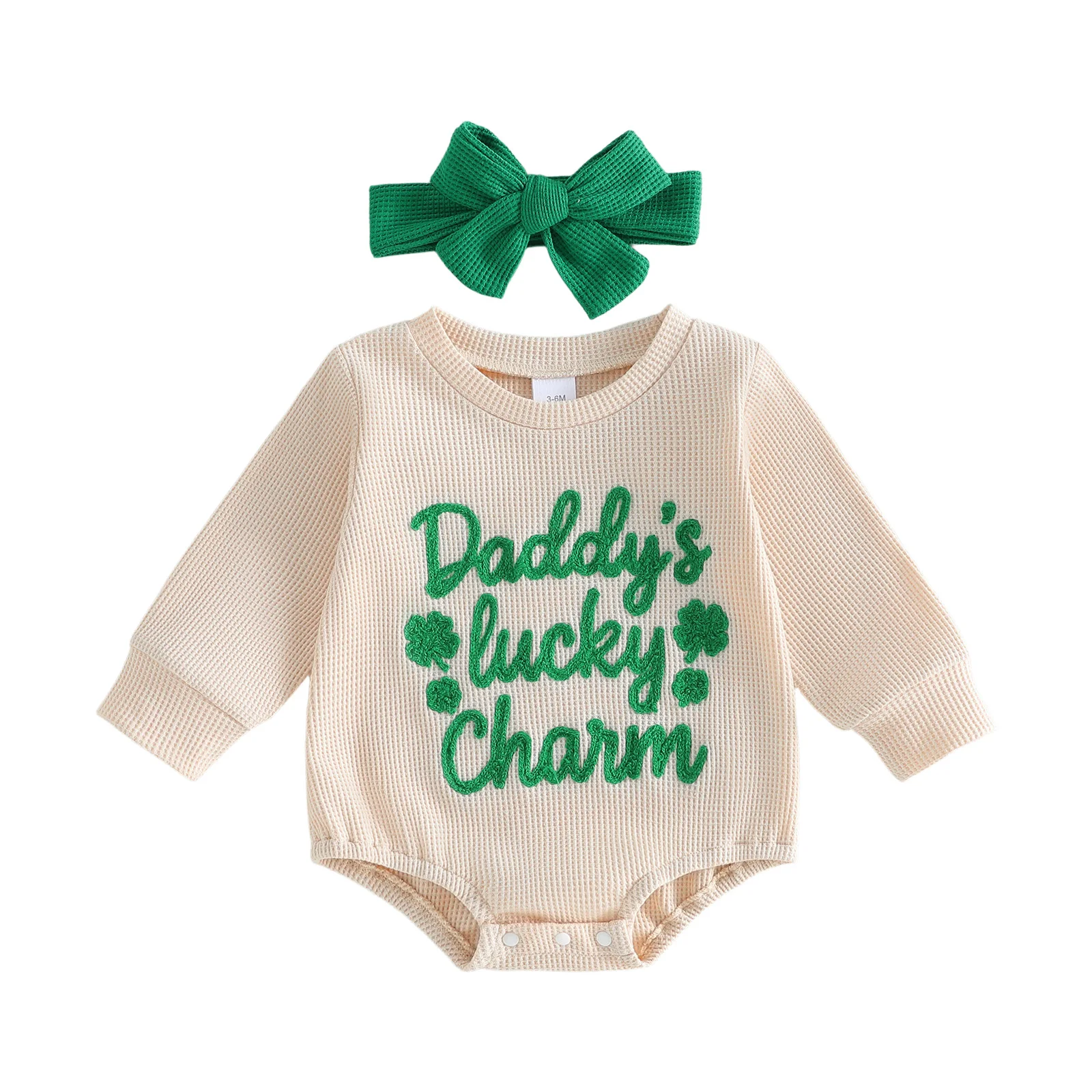 Infant Girl 3Pcs St Patrick s Day Costume Shamrock Print Romper with Hat and Socks Set Toddler Irish Clothes
Infant Girl 3Pcs St Patrick s Day Costume Shamrock Print Romper with Hat and Socks Set Toddler Irish Clothes