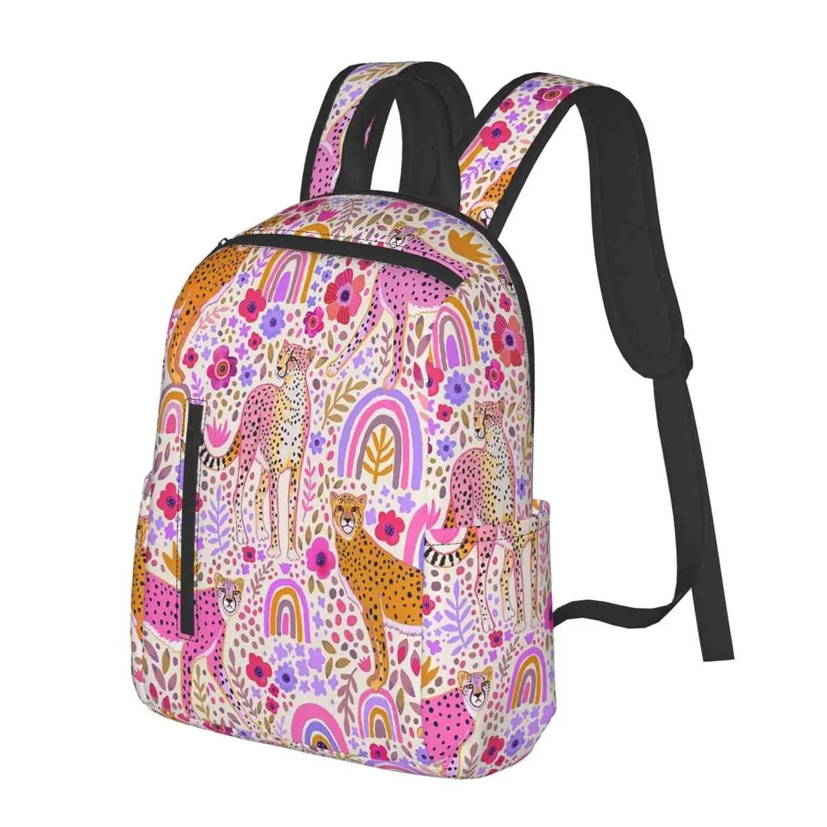 Cheetah's In A Rainbow Garden Student Backpack School Bag Hiking Travel Daypack for Men Women Fashion Bookbag Shoulder Bags
Cheetah's In A Rainbow Garden Student Backpack School Bag Hiking Travel Daypack for Men Women Fashion Bookbag Shoulder Bags