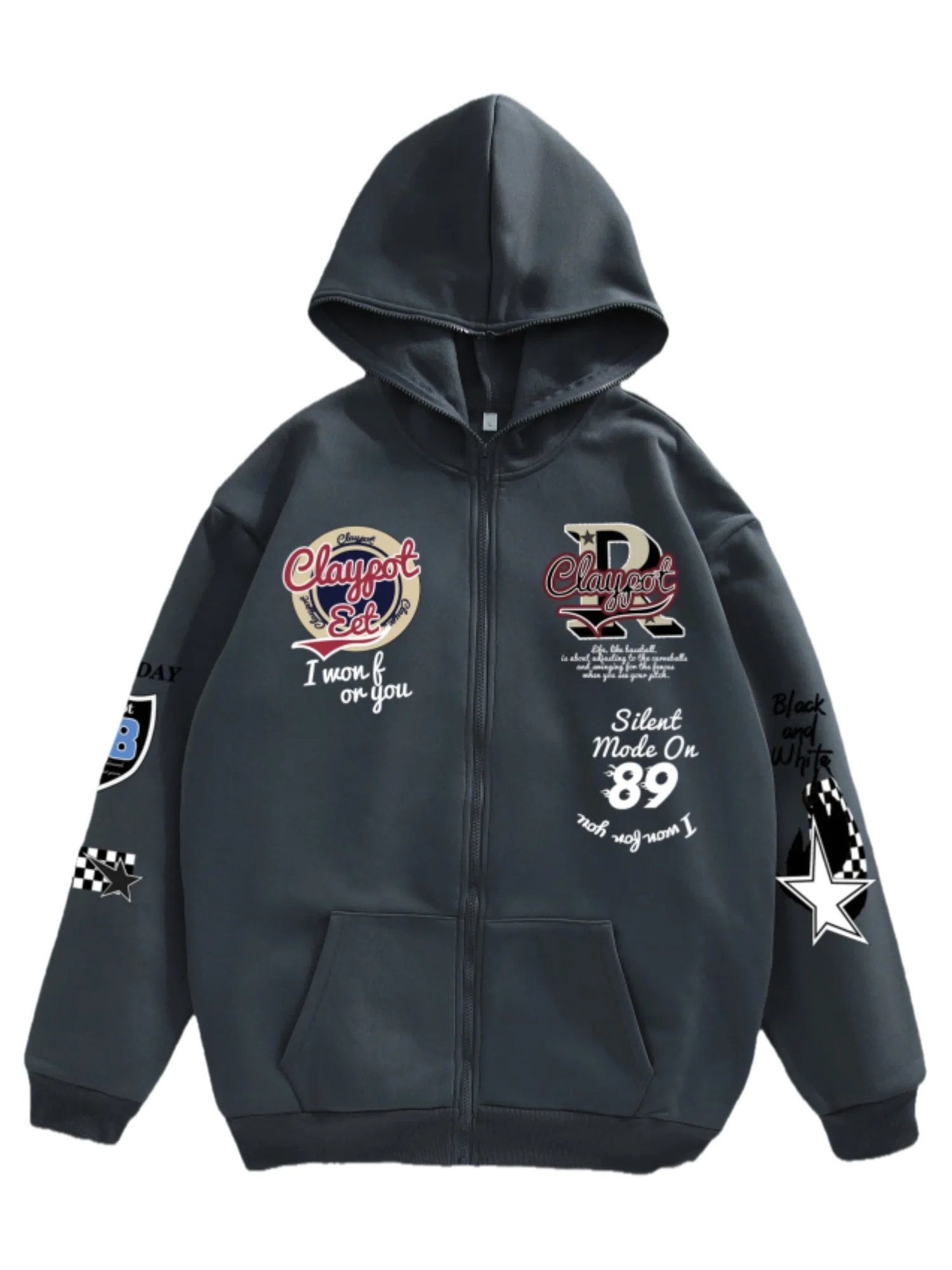 Autumn/Winter New Style - College Style Digital 89 Racing Letter Street Multiple Letter Print Men's Casual Zip-Up Hoodie
Autumn/Winter New Style - College Style Digital 89 Racing Letter Street Multiple Letter Print Men's Casual Zip-Up Hoodie