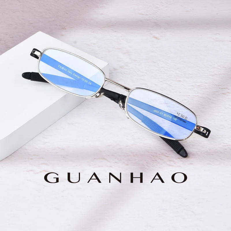 Guanhao Brand Folding Men Reading Glasses Alloy Metal Frame Clear Glasses TR90 Light presbyopic glasses Women Presbyopia Glasses
Guanhao Brand Folding Men Reading Glasses Alloy Metal Frame Clear Glasses TR90 Light presbyopic glasses Women Presbyopia Glasses