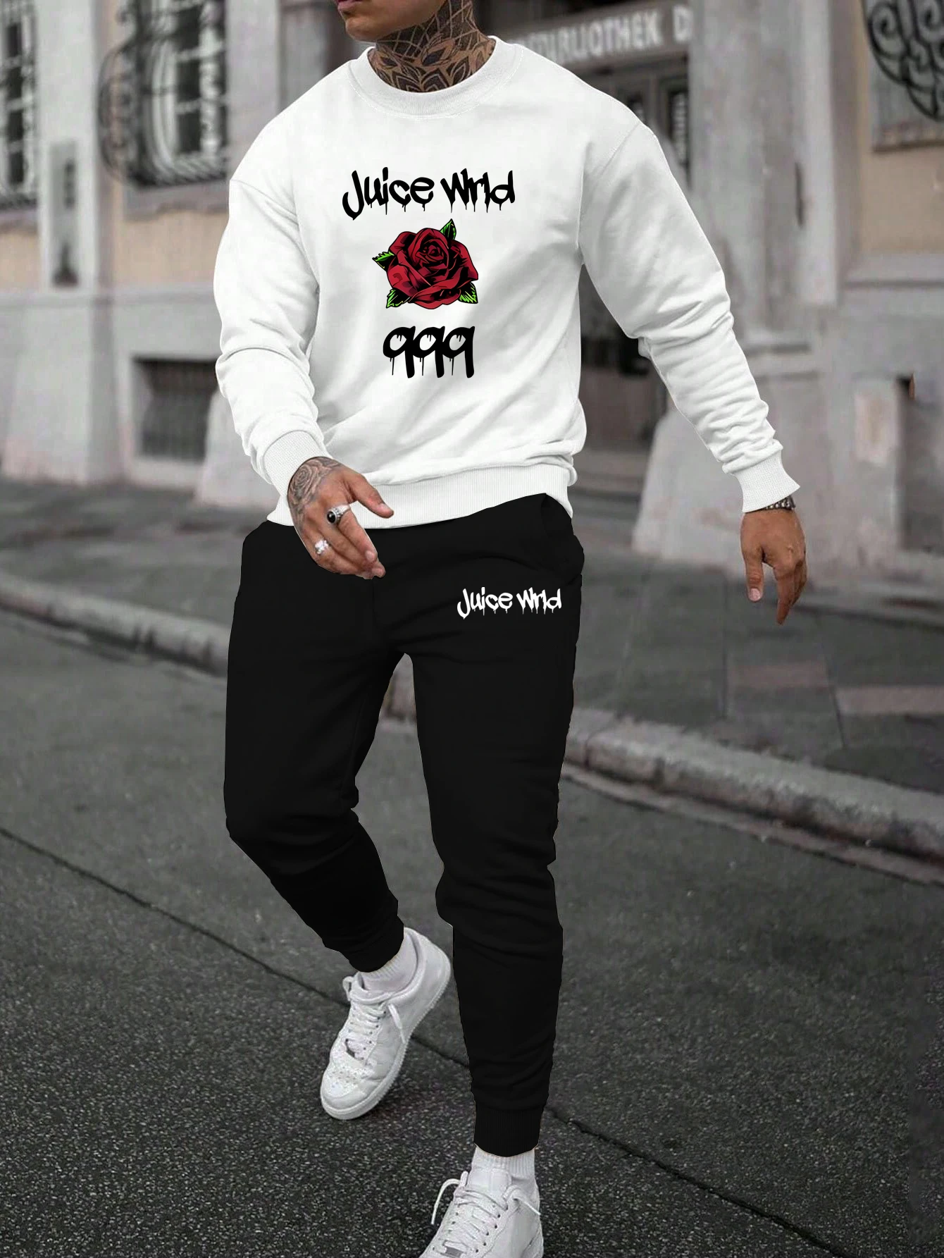 Костюм спортивный мужской из 2 предметов, свитшот с принтом и брюки, повседневный свободный крой, свитшот с длинным рукавом в сотке, осень
Костюм спортивный мужской из 2 предметов, свитшот с принтом и брюки, повседневный свободный крой, свитшот с длинным рукавом в сотке, осень