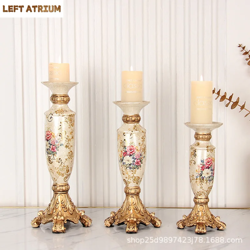 European retro nostalgic candlestick home birthday party candlelight dinner resin retro crafts decoration
European retro nostalgic candlestick home birthday party candlelight dinner resin retro crafts decoration