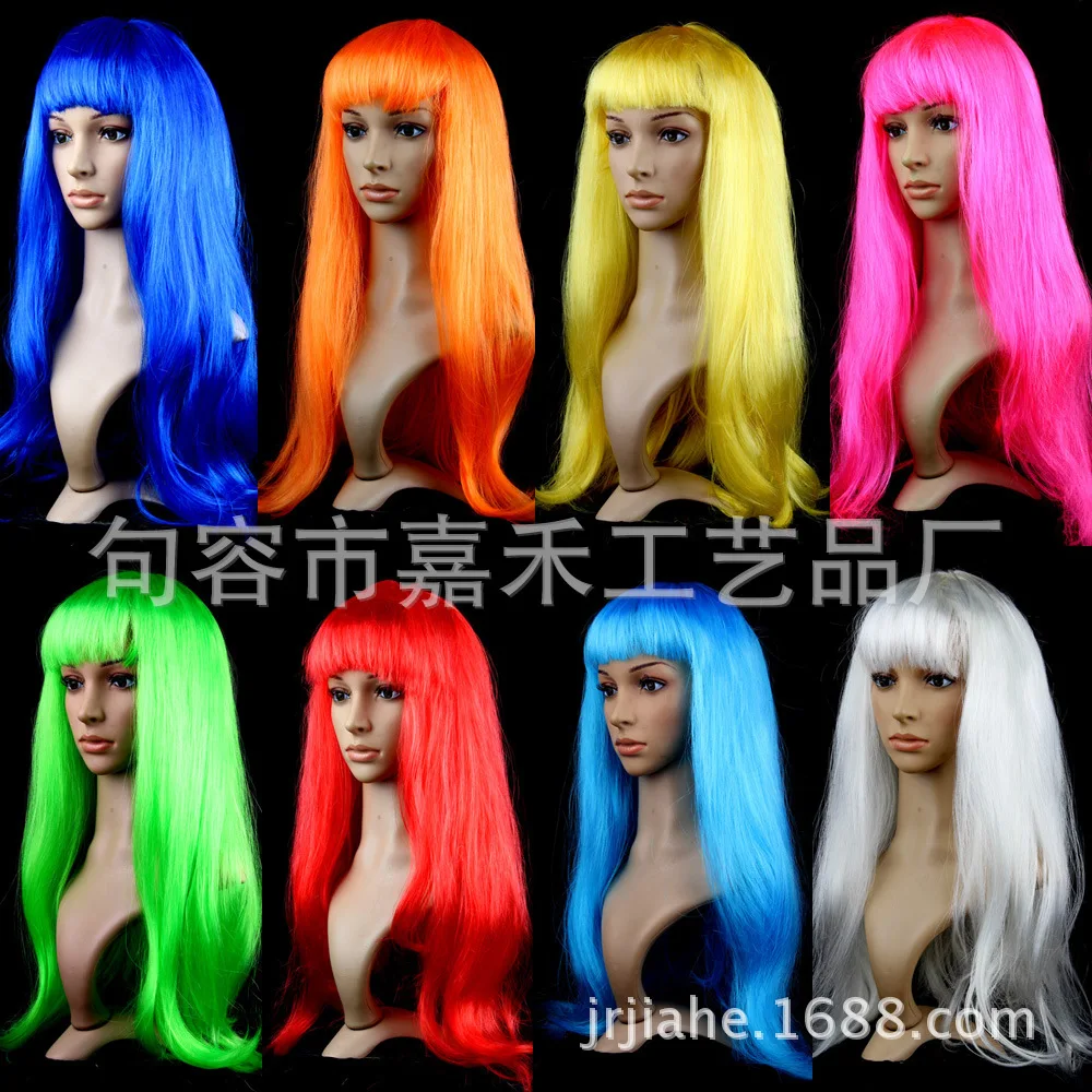 Synthetic Long Wavy Colored Wig with Bangs for Christmas Party, Cosplay, Carnival, Costume, Fiber Hairpiece
Synthetic Long Wavy Colored Wig with Bangs for Christmas Party, Cosplay, Carnival, Costume, Fiber Hairpiece