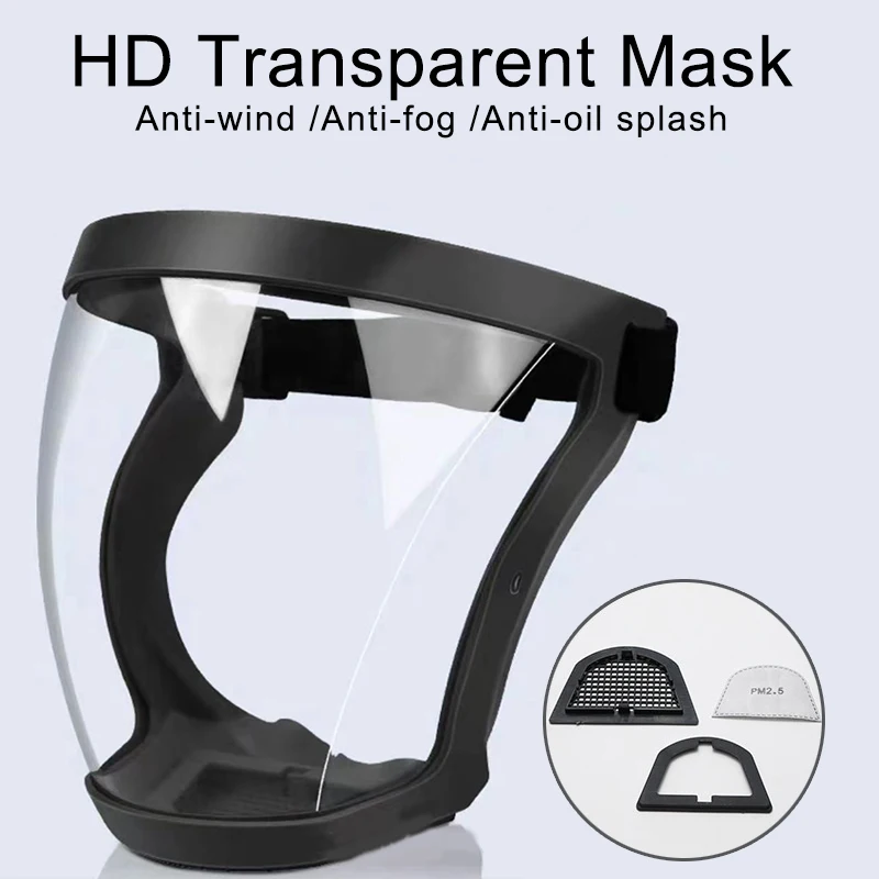 Transparent Face Mask Full Face Protector Shield Safety Masks Cycling Windproof Mask Full Face Dustproof Welding Safety Glasses
Transparent Face Mask Full Face Protector Shield Safety Masks Cycling Windproof Mask Full Face Dustproof Welding Safety Glasses