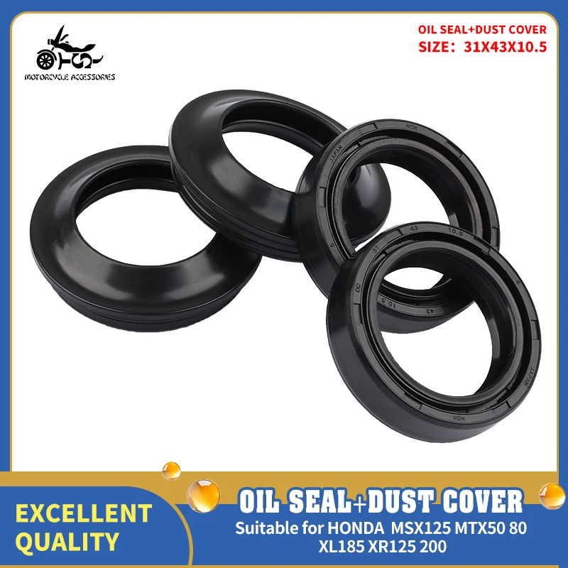 SJ Motorcycle Shock Absorber Front Dust Oil Seal For Honda MSX125 MTX50 MTX80 XL185 XR125 XR200 1980-1982 83 1984 Oil Dust Wiper
SJ Motorcycle Shock Absorber Front Dust Oil Seal For Honda MSX125 MTX50 MTX80 XL185 XR125 XR200 1980-1982 83 1984 Oil Dust Wiper