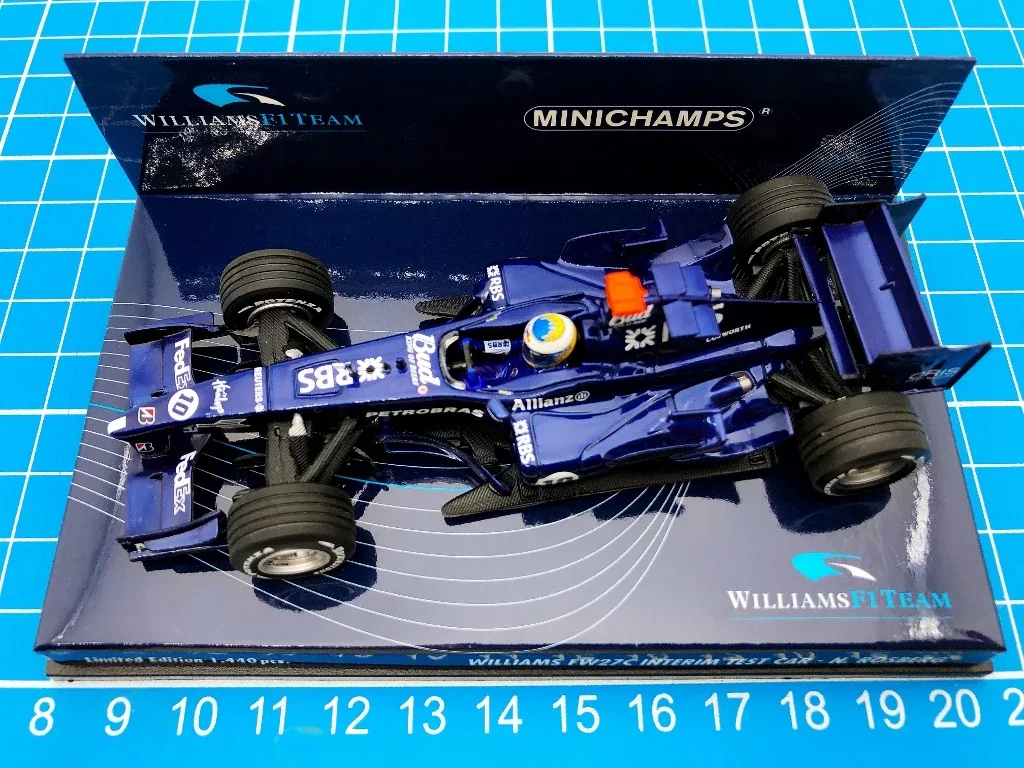 Minichamps 1:43 F1 FW27C 2005 Nico Rosberg Test Vehicle Simulation Limited Edition Resin Metal Static Car Model Toy Gift
Minichamps 1:43 F1 FW27C 2005 Nico Rosberg Test Vehicle Simulation Limited Edition Resin Metal Static Car Model Toy Gift