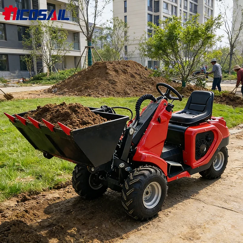 Hydrostatic Transmission Three-Wheeled Skid Steer Loader 0-12km/h Speed Lightweight Skid Steer Loader for Home Yard Renovation
Hydrostatic Transmission Three-Wheeled Skid Steer Loader 0-12km/h Speed Lightweight Skid Steer Loader for Home Yard Renovation