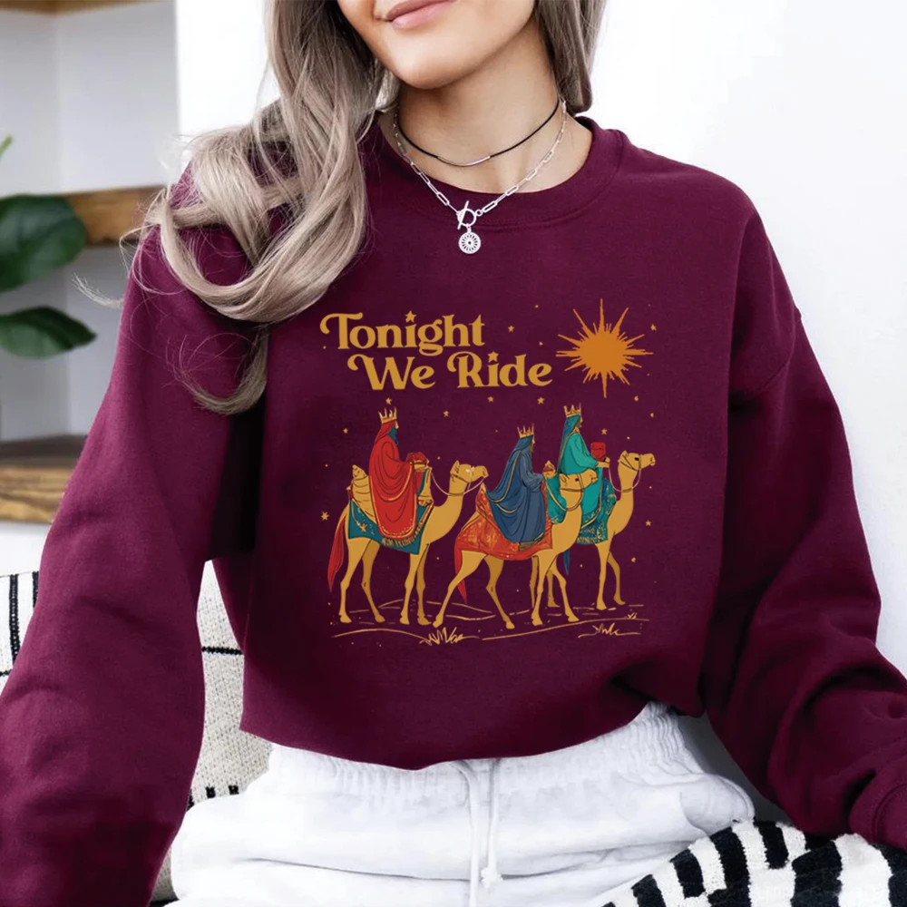 Tonight We Ride Christmas Sweatshirt Christian Shirt Trendy Faith Hoodie Funny Christmas Sweater Unisex Long Sleeves Sweatshirts
Tonight We Ride Christmas Sweatshirt Christian Shirt Trendy Faith Hoodie Funny Christmas Sweater Unisex Long Sleeves Sweatshirts