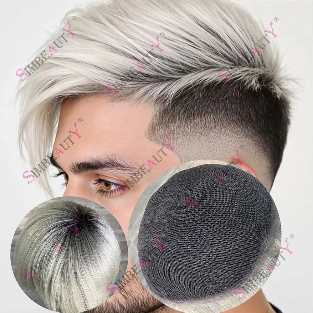 Ombre Platinum Blonde Full Swiss Lace 1bt60r# 1bt613# New Men Toupee Capillary Prosthesis Male Human Hair Replacement Hair Units
Ombre Platinum Blonde Full Swiss Lace 1bt60r# 1bt613# New Men Toupee Capillary Prosthesis Male Human Hair Replacement Hair Units