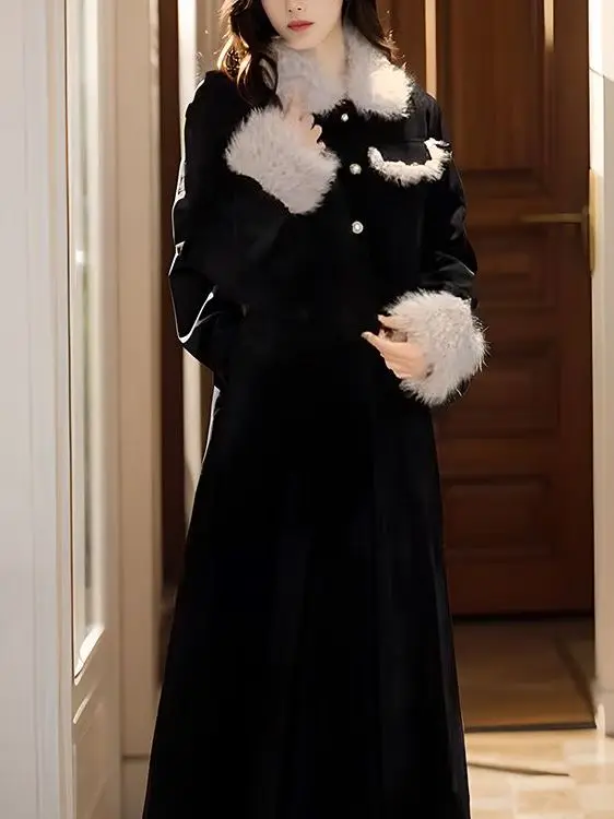 Hebden Style Women's Fashion Set Autumn Winter Black Faux Fur Collar Half Skirt Two-Piece Suit French Style Long Sleeve High ...
Hebden Style Women's Fashion Set Autumn Winter Black Faux Fur Collar Half Skirt Two-Piece Suit French Style Long Sleeve High ...