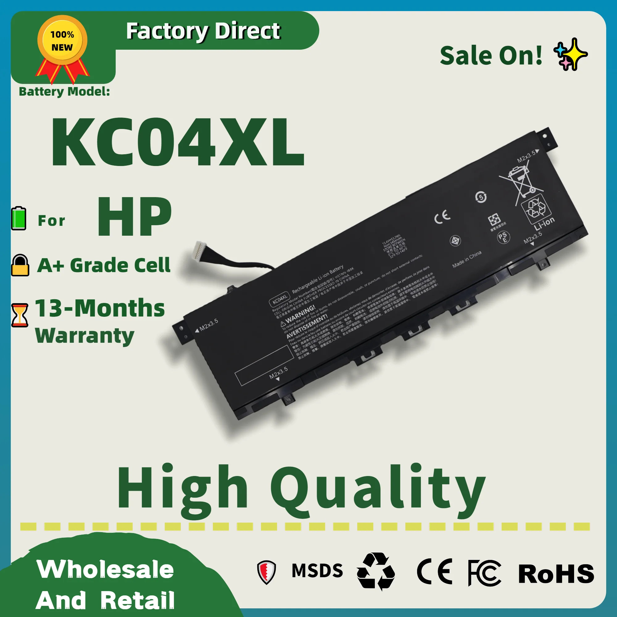 Прямая продажа с фабрики! Аккумулятор KC04XL для HP Envy 13 AH 13-AQ000 для ноутбуков X360 13-AR 13-AG HSTNN-IB8K L08544-1C1 L08544-2B1 TP
Прямая продажа с фабрики! Аккумулятор KC04XL для HP Envy 13 AH 13-AQ000 для ноутбуков X360 13-AR 13-AG HSTNN-IB8K L08544-1C1 L08544-2B1 TP