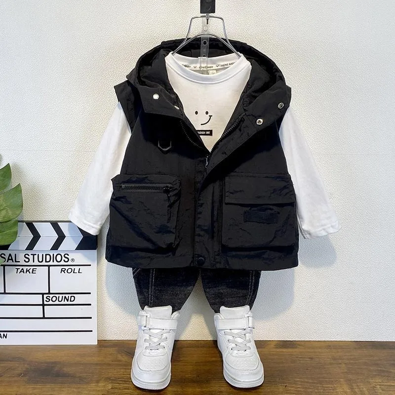 Стильный жилет для мальчиков, весенне-осенняя верхняя одежда для детей от 3 до 8 лет, повседневное пальто
Стильный жилет для мальчиков, весенне-осенняя верхняя одежда для детей от 3 до 8 лет, повседневное пальто