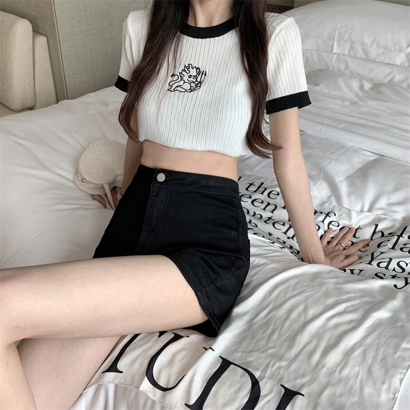 Sexy Spicy Girl Elastic A-Line High Waist Bodycon Hot Pants Large Size Fat MM Summer Thin Denim orts Women's High Waist Cot...
Sexy Spicy Girl Elastic A-Line High Waist Bodycon Hot Pants Large Size Fat MM Summer Thin Denim orts Women's High Waist Cot...