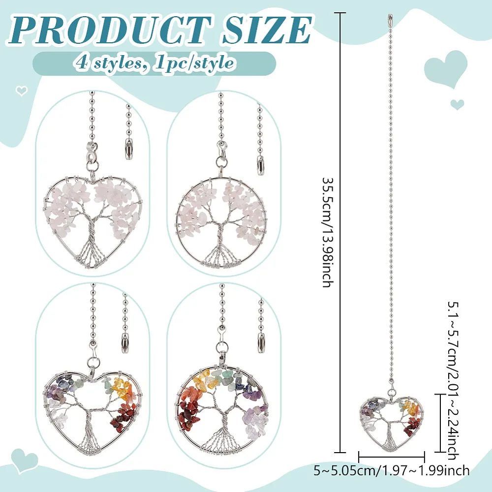4Pcs Tree of Life Alloy Gemtsone Charms Ceiling Fan Pull Chain Extenders with Iron Ball Chain 355mm 4pcs/set
4Pcs Tree of Life Alloy Gemtsone Charms Ceiling Fan Pull Chain Extenders with Iron Ball Chain 355mm 4pcs/set