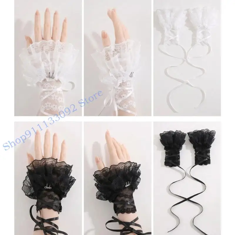 H9ED Elegant Lace Wrist Covers Nails Art Photo Prop Lightweight Floral Accessory
H9ED Elegant Lace Wrist Covers Nails Art Photo Prop Lightweight Floral Accessory