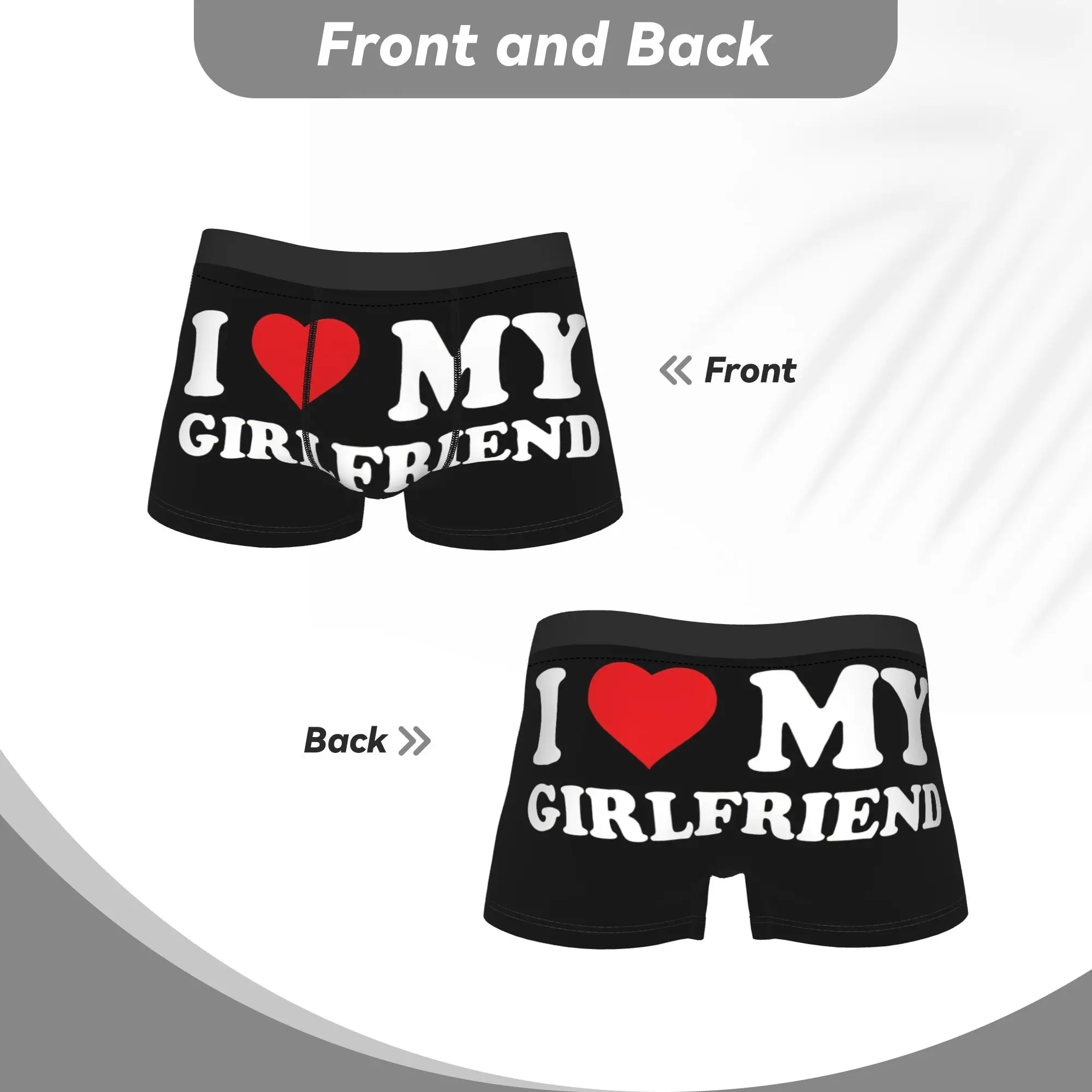 I Love My Girlfriend Underwear Comfortable Panties Customs Boxer Brief For Males Pouch Plus Size Boxer Shorts
I Love My Girlfriend Underwear Comfortable Panties Customs Boxer Brief For Males Pouch Plus Size Boxer Shorts
