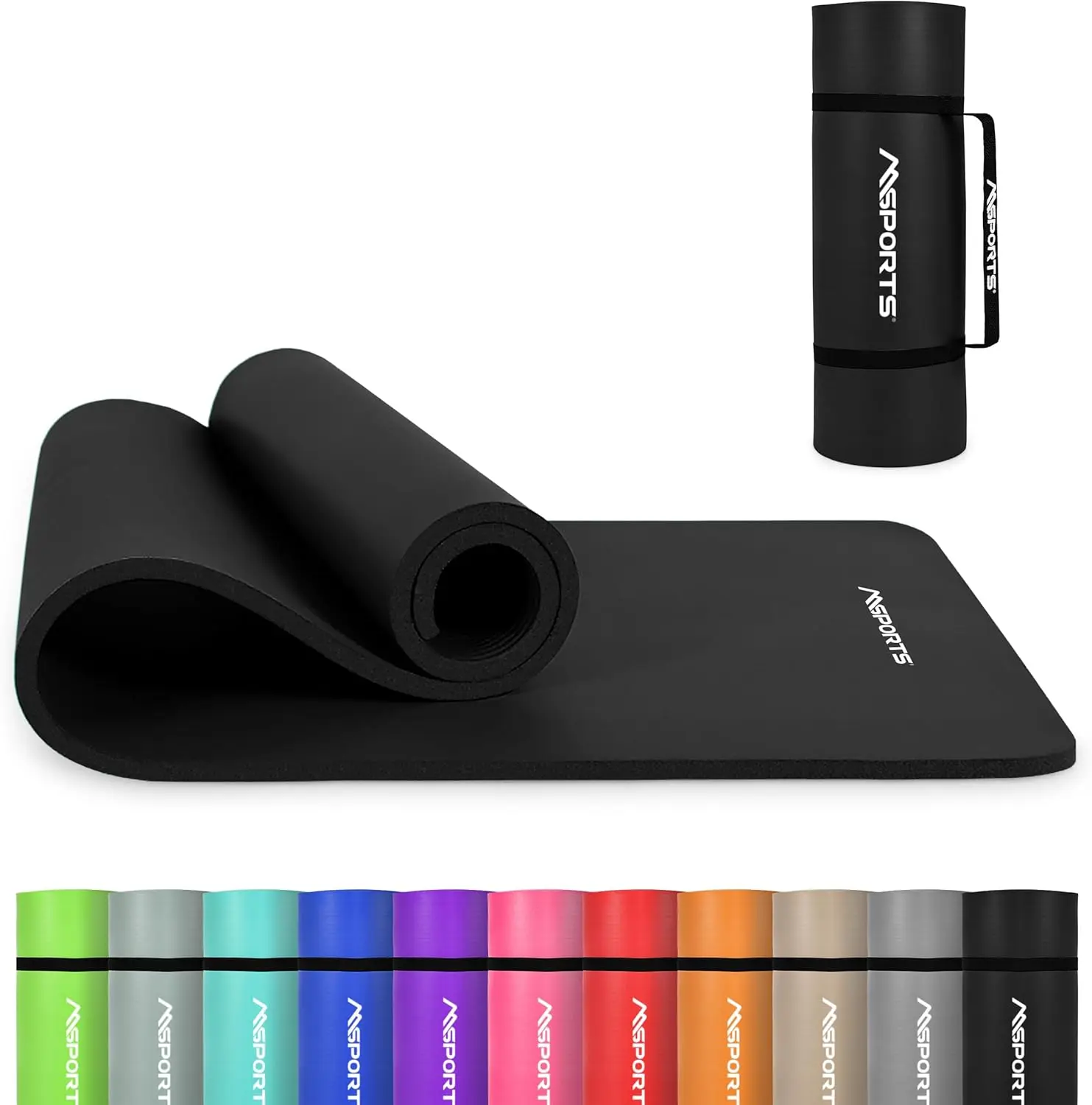 Yoga Mat Premium Non Slip Thick 0.6in NBR Foam Exercise Mat for Home Workouts Pilates Stretching Gym with Strap Women Men
Yoga Mat Premium Non Slip Thick 0.6in NBR Foam Exercise Mat for Home Workouts Pilates Stretching Gym with Strap Women Men