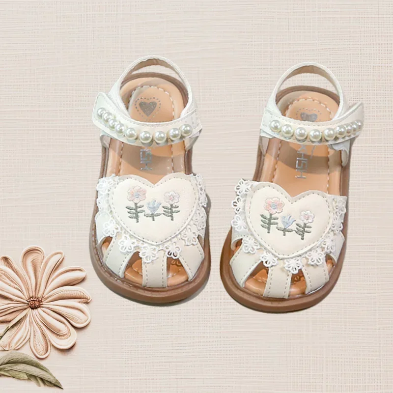 Baby Girls Sandals Princess Summer Shoes Children Chic Embroidery Lace Edge Beach Shoes Toddler Kids Trendy Casual Flats Beige
Baby Girls Sandals Princess Summer Shoes Children Chic Embroidery Lace Edge Beach Shoes Toddler Kids Trendy Casual Flats Beige