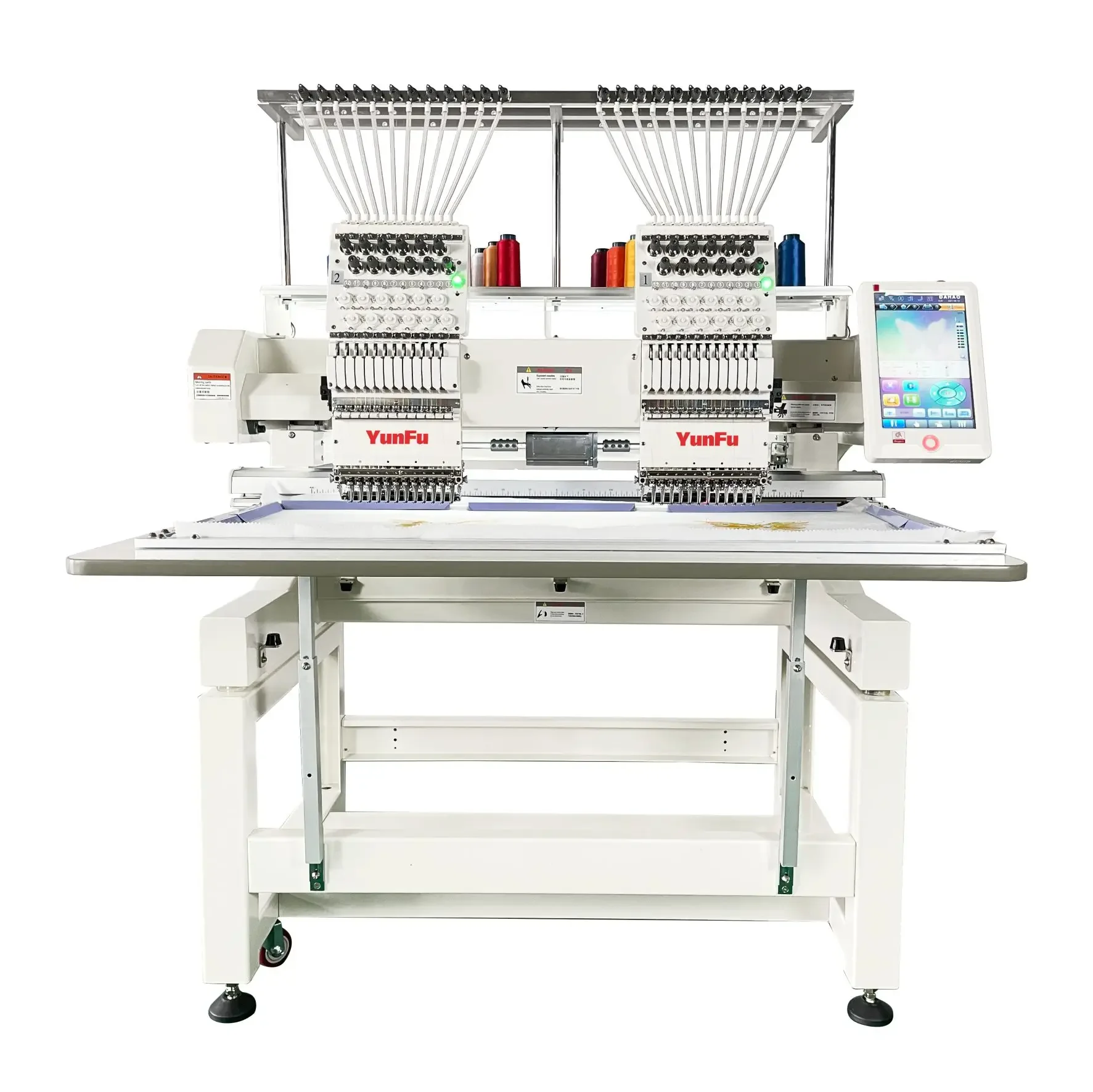 Yunfu Factory Price 12 Needles 1000 Spm 2 Head Sewing Machine Apparel Embroidery Machinery With CE
Yunfu Factory Price 12 Needles 1000 Spm 2 Head Sewing Machine Apparel Embroidery Machinery With CE