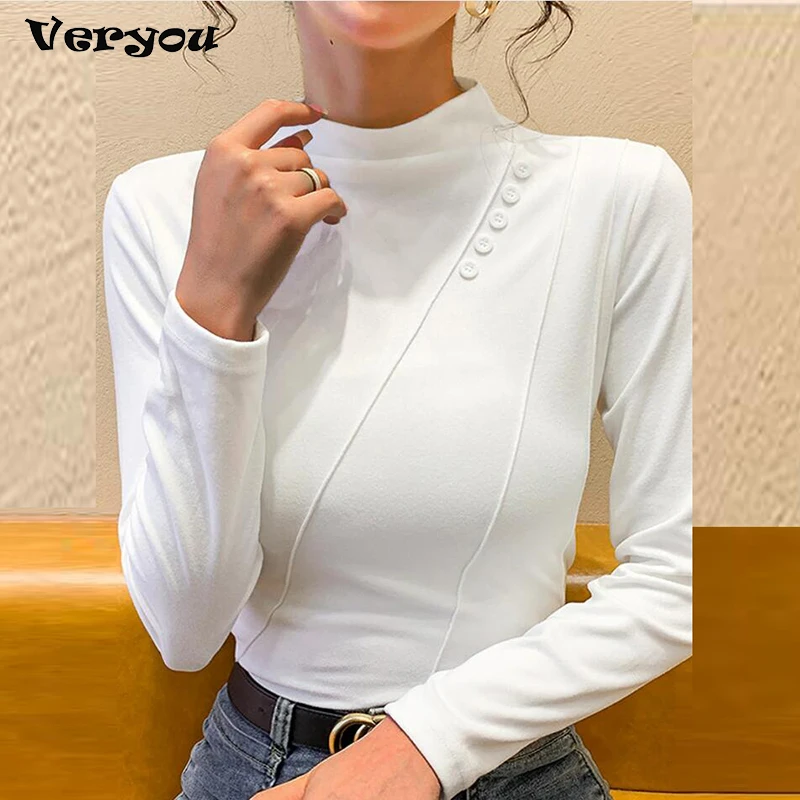 New Autumn Turtleneck Shirt Women Elegant Solid Long Sleeve Basic White Shirts For Women Casual Office Shirt Blouse 2024
New Autumn Turtleneck Shirt Women Elegant Solid Long Sleeve Basic White Shirts For Women Casual Office Shirt Blouse 2024