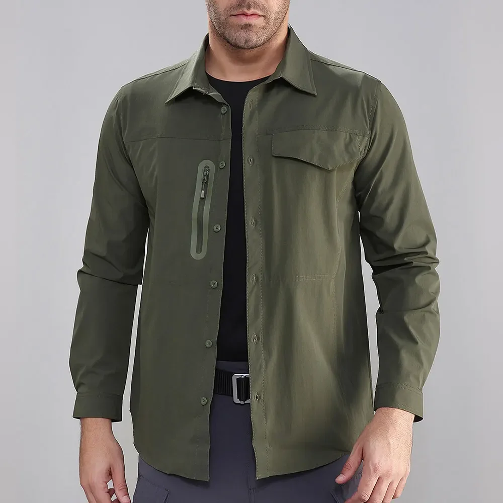 Men's Tactical Shirt Training Quick Drying Long Sleeve Breathable Climbing Camping Shirts
Men's Tactical Shirt Training Quick Drying Long Sleeve Breathable Climbing Camping Shirts