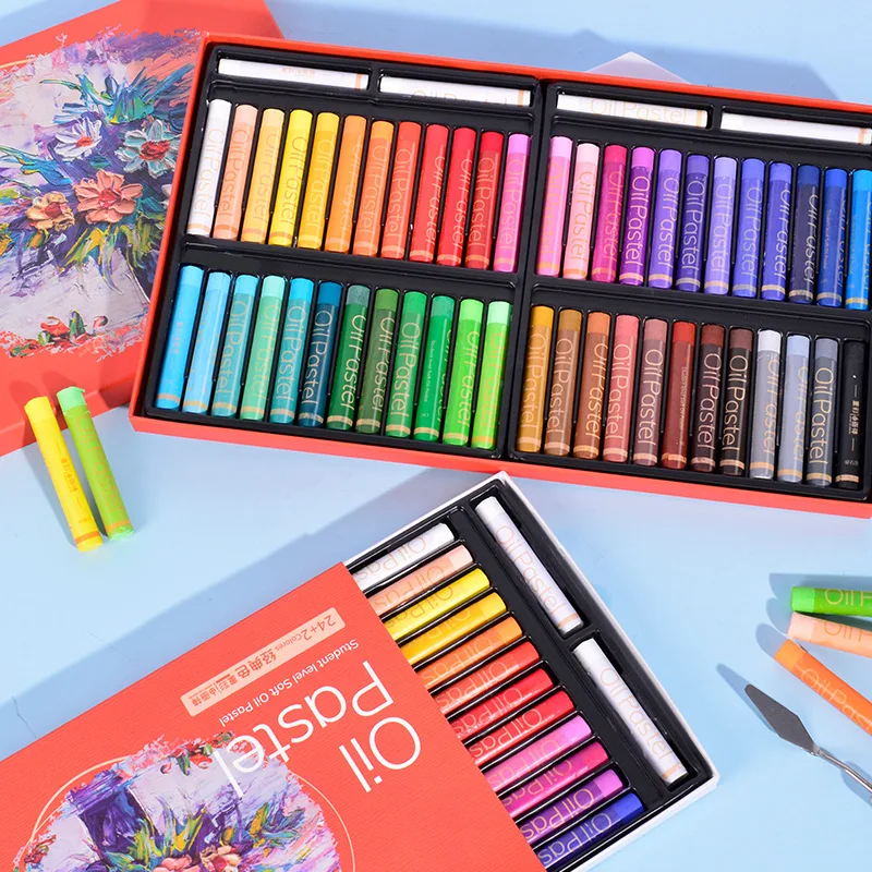 24/36/48color Super Soft Oily Crayon Oil Pastel Set Oil Painting Texture for Paint Graffiti and Children's Art Enlightenment
24/36/48color Super Soft Oily Crayon Oil Pastel Set Oil Painting Texture for Paint Graffiti and Children's Art Enlightenment