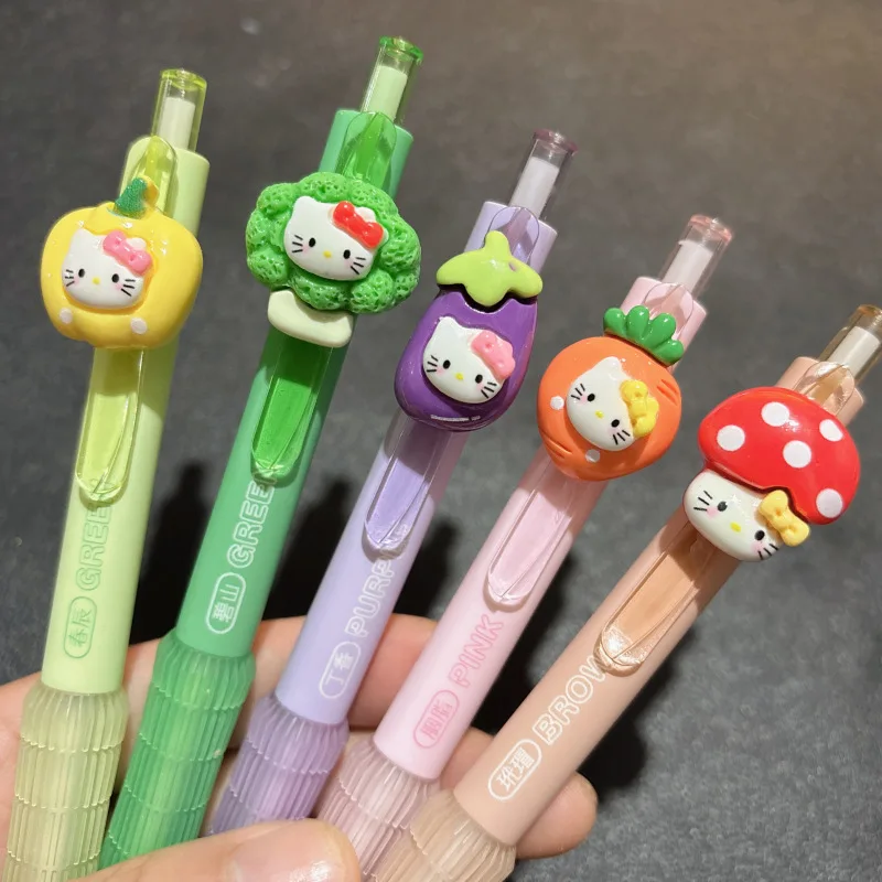 Cute 5 Piece Hello Kitty Press Ballpoint Pen Cartoon Gel Pen Cute 0.5mm Neutral Pens Promotional Gift Office School Supplie
Cute 5 Piece Hello Kitty Press Ballpoint Pen Cartoon Gel Pen Cute 0.5mm Neutral Pens Promotional Gift Office School Supplie