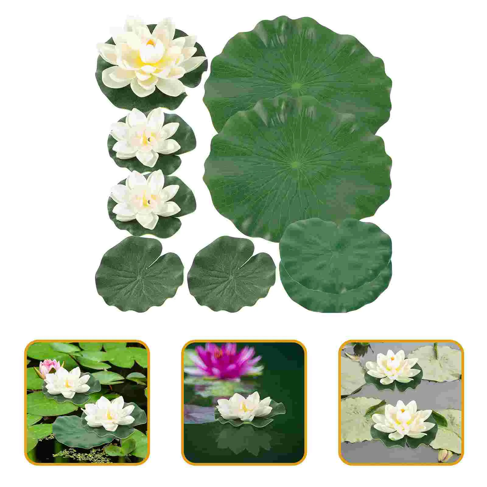 Water Lily Pool Decoration Decorative Flowers Small Simulated Lilies Fish Tank Decorations Floating for Fake
Water Lily Pool Decoration Decorative Flowers Small Simulated Lilies Fish Tank Decorations Floating for Fake