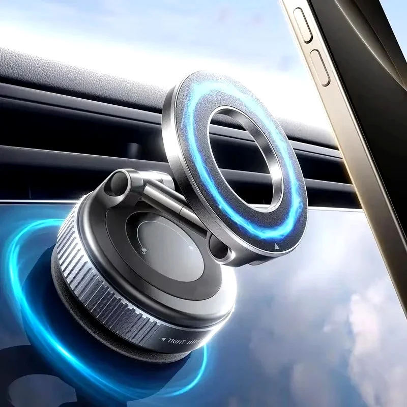 Vacuum Magnet Bracket Upgraded Version Multi-angles Adjustment Strong Magnetic Suck Design Foldable Car Navigation Phone Holder
Vacuum Magnet Bracket Upgraded Version Multi-angles Adjustment Strong Magnetic Suck Design Foldable Car Navigation Phone Holder