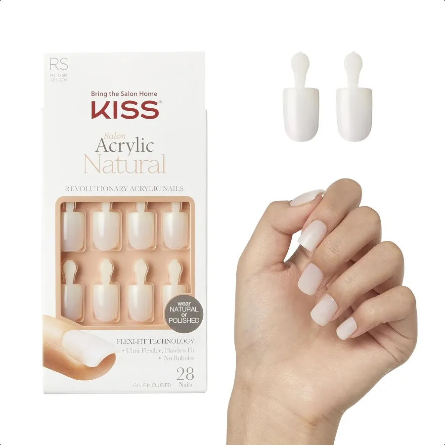 KISS Salon Акрил Натуральный Pr On Nails Клей для ногтей в комплекте «Рідкий» телесного цвета, короткая форма Squoval В комплект входит 28 ногтей, 2 г, клей 1 мани
KISS Salon Акрил Натуральный Pr On Nails Клей для ногтей в комплекте «Рідкий» телесного цвета, короткая форма Squoval В комплект входит 28 ногтей, 2 г, клей 1 мани