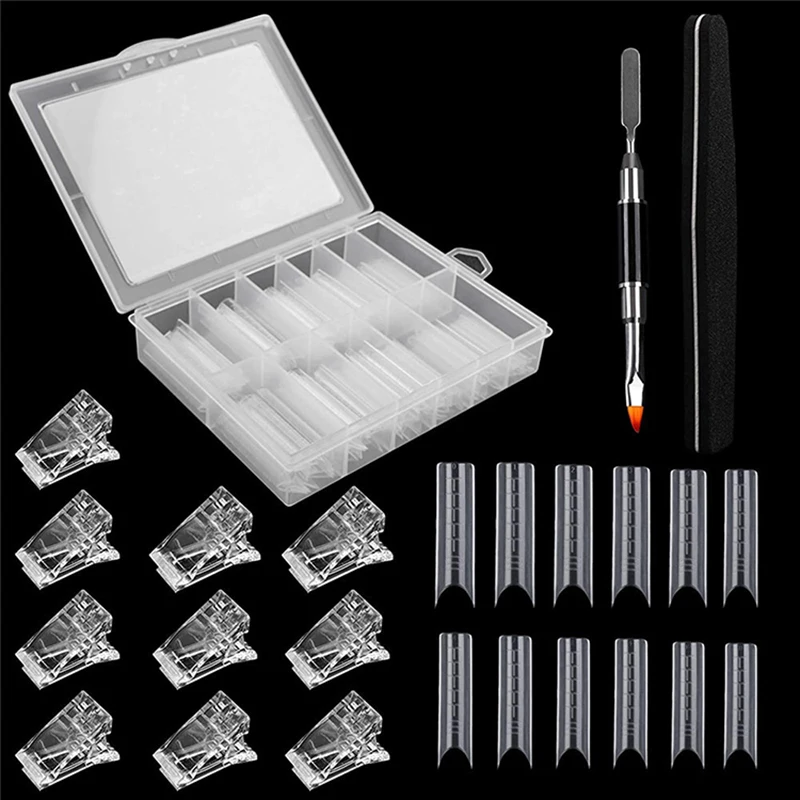 1Set Nail Extension Mold Transparent Manicure Piece Adjustable Length Full Coverage Fake UV Gel Crystal Manicure Styling Tools
1Set Nail Extension Mold Transparent Manicure Piece Adjustable Length Full Coverage Fake UV Gel Crystal Manicure Styling Tools