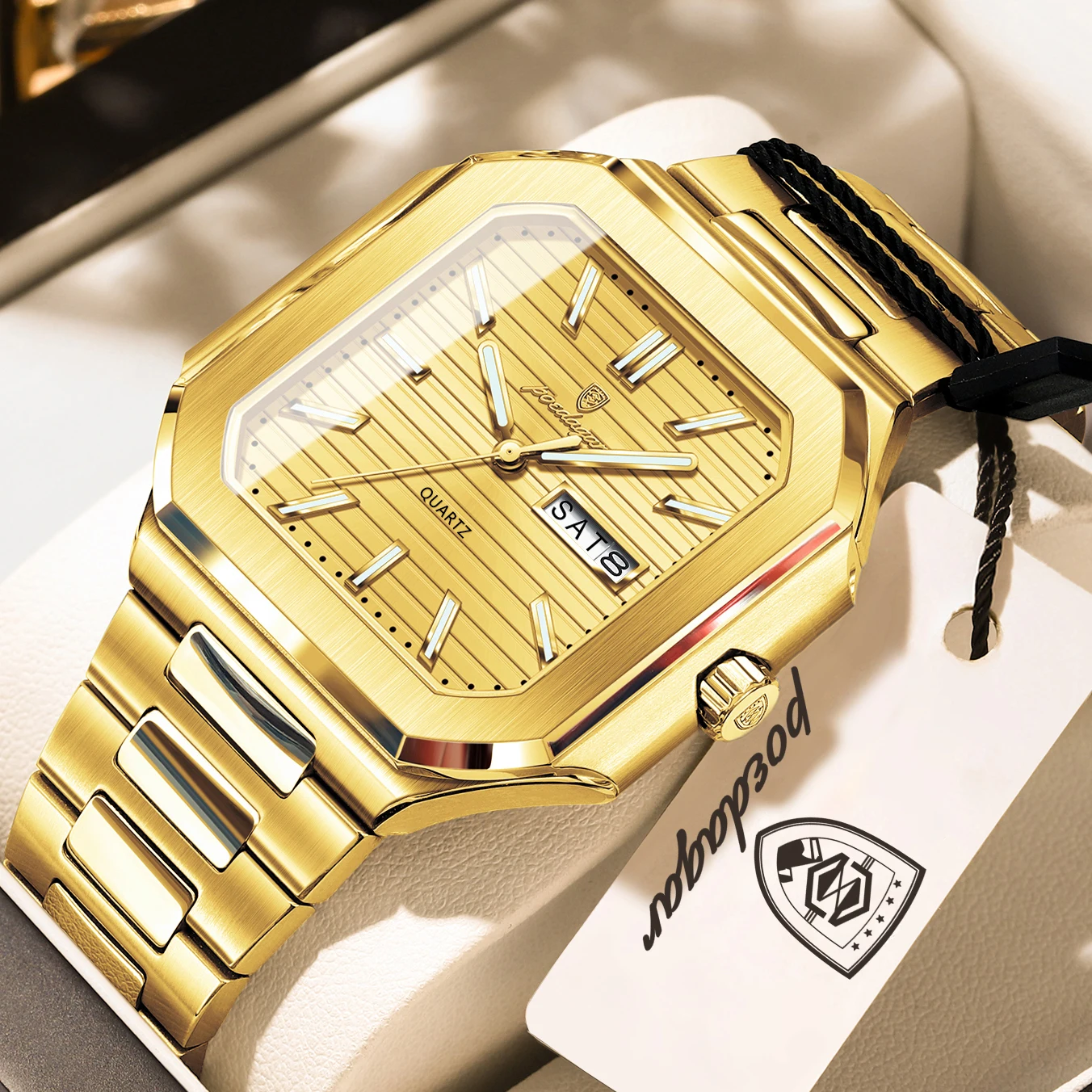 POEDAGAR Business Quartz Man Clock Waterproof Luminous Date Week Men Wristwatch Stainless Steel High Quality Men's Watches Reloj
POEDAGAR Business Quartz Man Clock Waterproof Luminous Date Week Men Wristwatch Stainless Steel High Quality Men's Watches Reloj