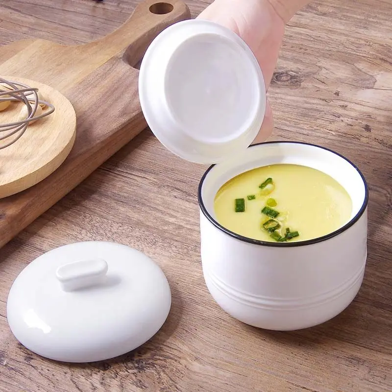 Household soup stew pot with lid, steamed egg stew pot, stewed bird's nest cup, water-proof ceramic pot soup cup
Household soup stew pot with lid, steamed egg stew pot, stewed bird's nest cup, water-proof ceramic pot soup cup