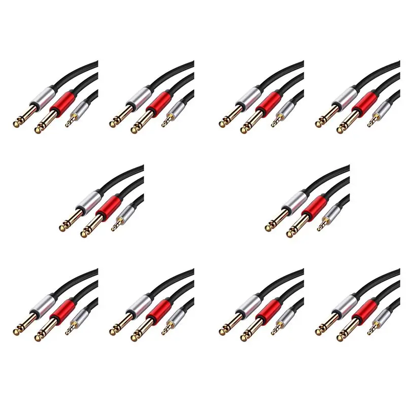 New!10X 3.5Mm To Dual 6.5Mm Adapter Jack Audio Cable 3.5 To 6.5 AUX Cord 3.5 Jack Splitter For Guitar Mixer Amplifier Bass
New!10X 3.5Mm To Dual 6.5Mm Adapter Jack Audio Cable 3.5 To 6.5 AUX Cord 3.5 Jack Splitter For Guitar Mixer Amplifier Bass