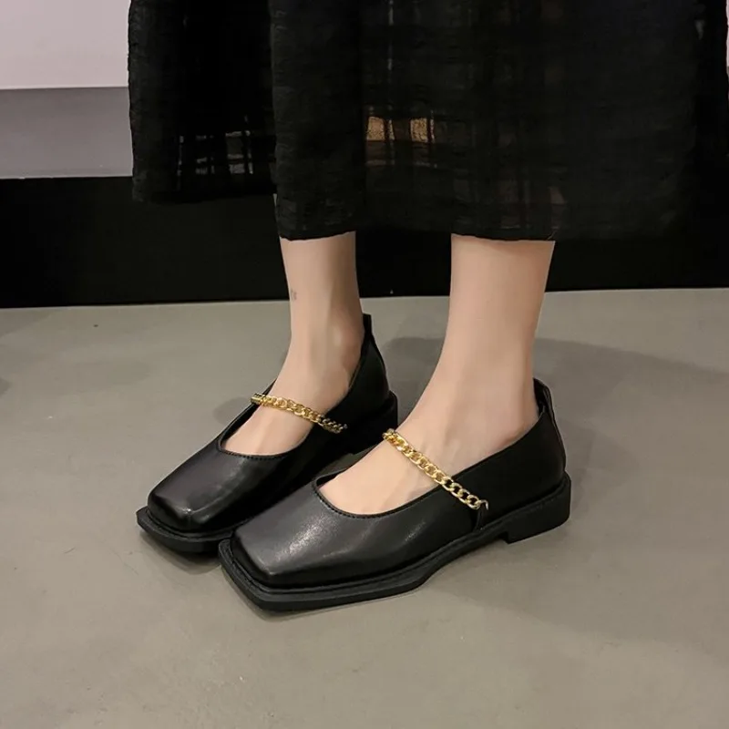 Square Toe Women's Loafers Shoes Flats Designer Chain Shallow Shoes 2026 New Spring Dress Sandals Cozy Walking
Square Toe Women's Loafers Shoes Flats Designer Chain Shallow Shoes 2026 New Spring Dress Sandals Cozy Walking