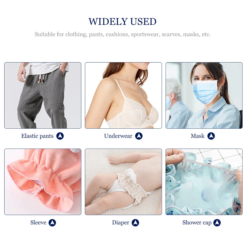 2 Rolls Ribbon Thick Stretchable Sewing Strap For Diy Clothing Accessories Home Craft Pants Skirt Use Elastic Bands Sewing
2 Rolls Ribbon Thick Stretchable Sewing Strap For Diy Clothing Accessories Home Craft Pants Skirt Use Elastic Bands Sewing