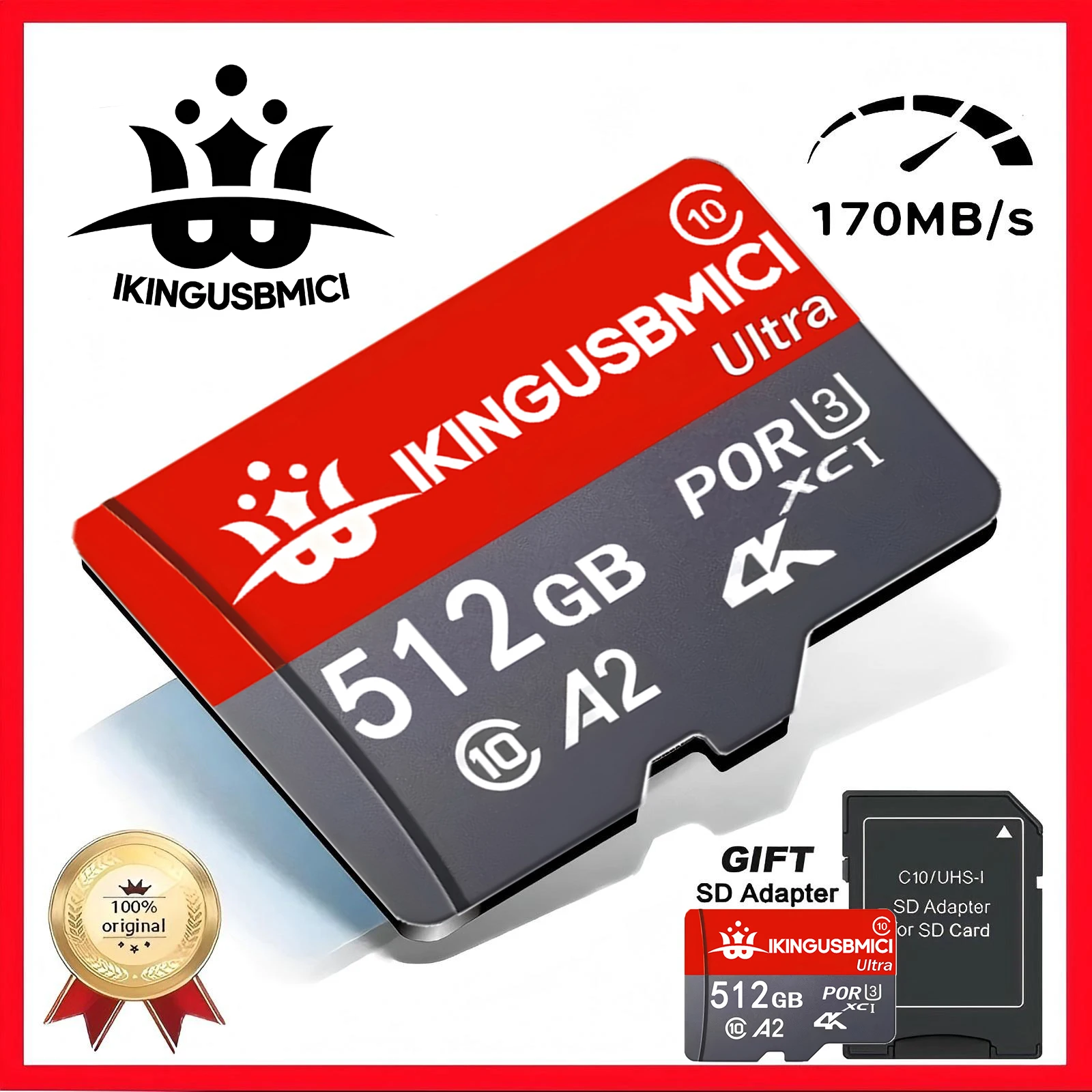32GB 128GB 256GB 512GB Micro SD Card TF Cards Memory Card SD Cards UHS-I U3 Ultra HD Extreme for Digital Devices Drone
32GB 128GB 256GB 512GB Micro SD Card TF Cards Memory Card SD Cards UHS-I U3 Ultra HD Extreme for Digital Devices Drone