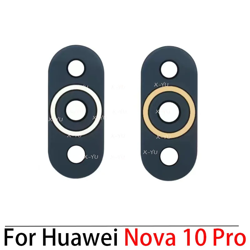 

10PCS For Huawei Nova 10 Pro Back Rear Camera Lens Glass Cover With Adhesive Sticker