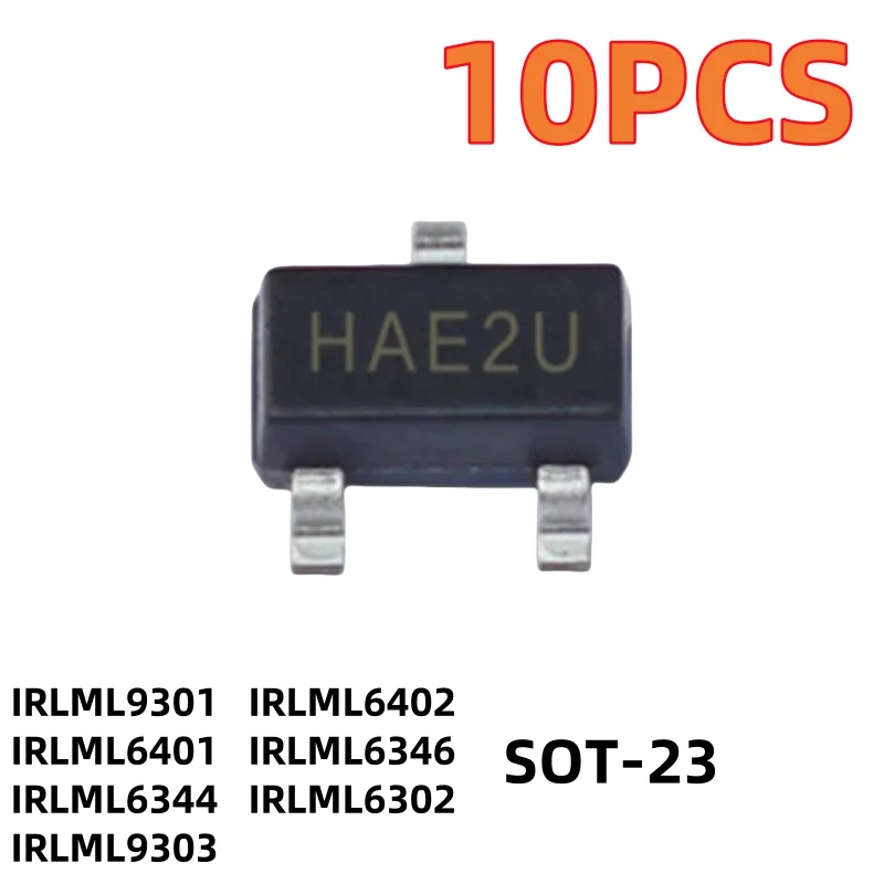 10PCS New IRLML6402TRPBF IRLML9301 IRLML6401 IRLML6346 IRLML6344 IRLML6302 IRLML9303 MOSFET SMT SOT23
10PCS New IRLML6402TRPBF IRLML9301 IRLML6401 IRLML6346 IRLML6344 IRLML6302 IRLML9303 MOSFET SMT SOT23