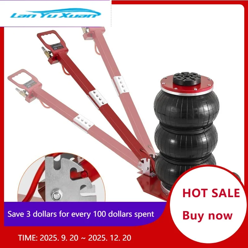 SucceBuy Pneumatic Jack 3 Ton/5 Ton Triple Bag Air Jack Quick Lift Heavy Car Repair Jacks Folding Rod Jacks with Two Wheels
SucceBuy Pneumatic Jack 3 Ton/5 Ton Triple Bag Air Jack Quick Lift Heavy Car Repair Jacks Folding Rod Jacks with Two Wheels