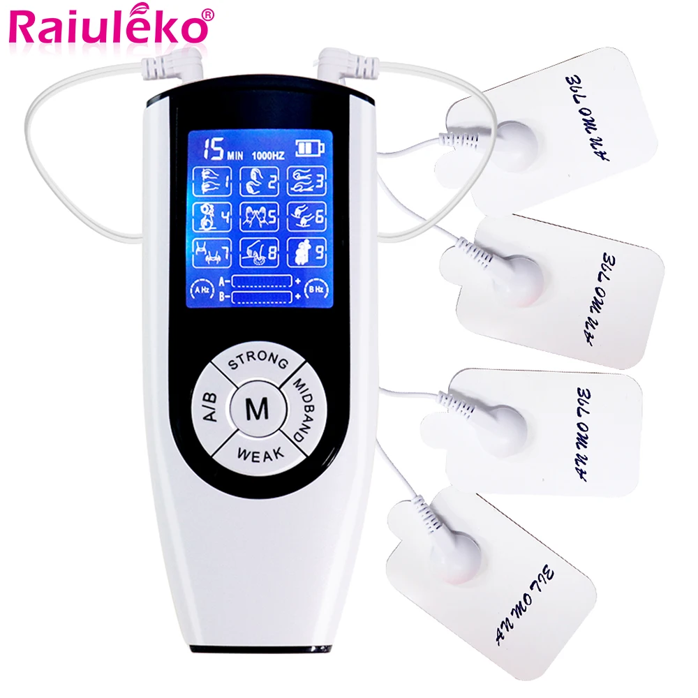 EMS Electric Muscle Stimulator Therapy 9 Modes 2 Output Channel Tens Unit Machine Physiotherapy Slimming Pulse Body Massager
EMS Electric Muscle Stimulator Therapy 9 Modes 2 Output Channel Tens Unit Machine Physiotherapy Slimming Pulse Body Massager