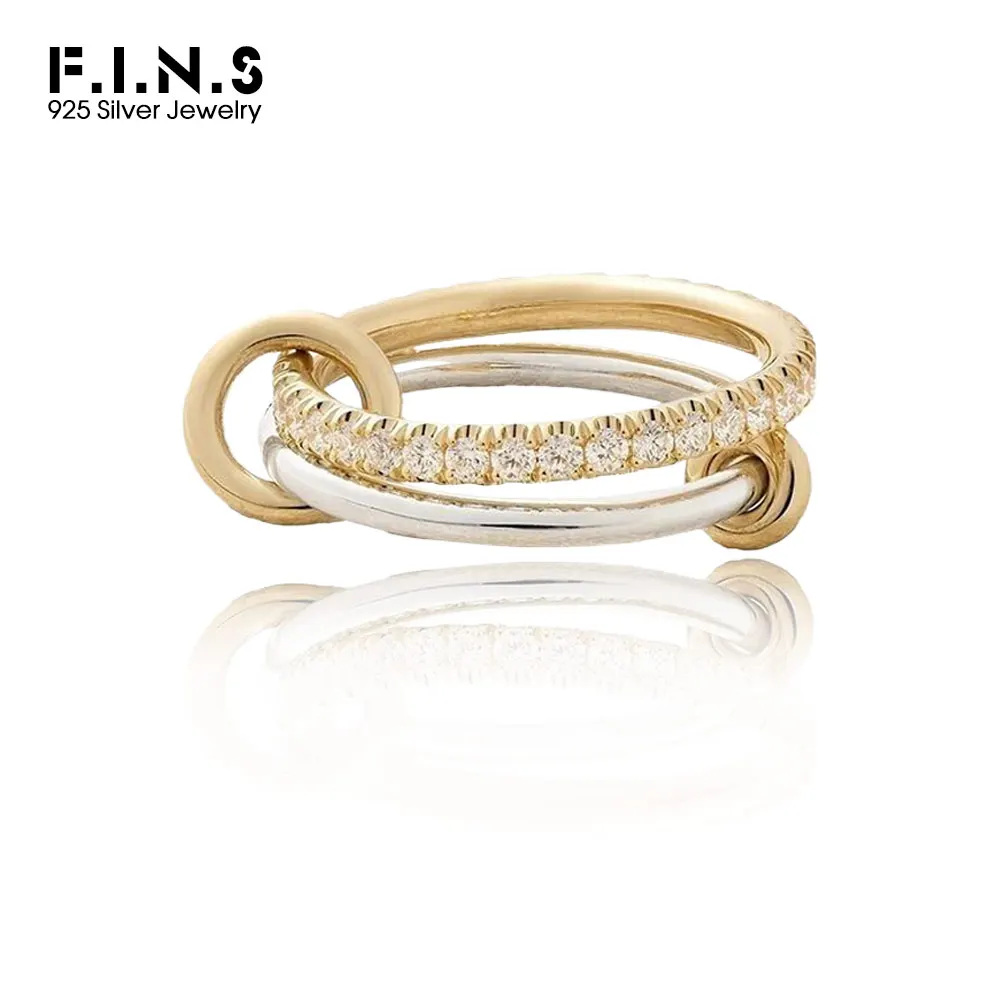 F.I.N.S INS Style S925 Sterling Silver Circle Zircon Double Layer Color Block Interlocked Rings For Women Luxury Fine Jewelry
F.I.N.S INS Style S925 Sterling Silver Circle Zircon Double Layer Color Block Interlocked Rings For Women Luxury Fine Jewelry