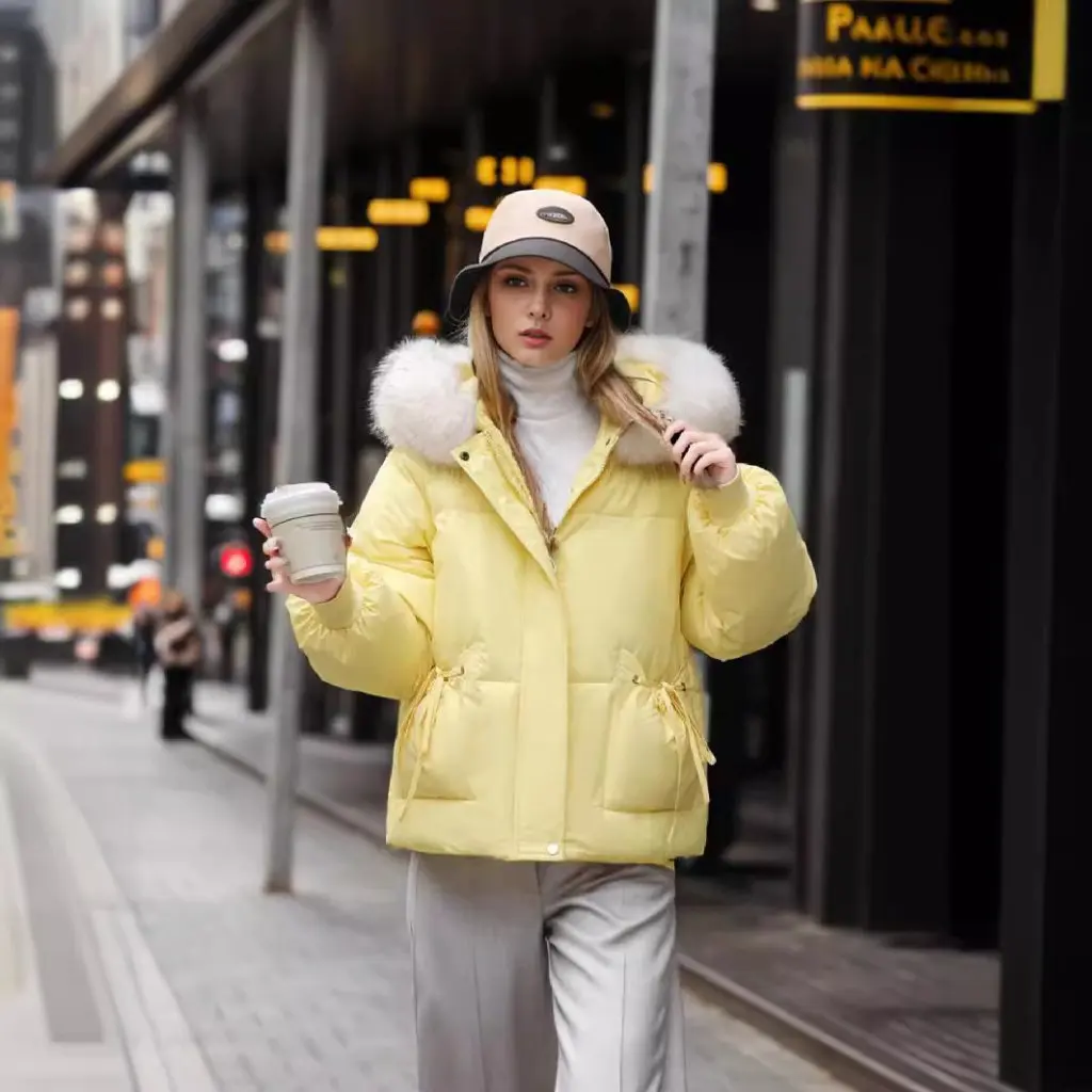 Women's Cotton-Padded Jacket Large Fur Collar Short Design Korean Style Loose Cute Milk Huhoo Wholesale
Women's Cotton-Padded Jacket Large Fur Collar Short Design Korean Style Loose Cute Milk Huhoo Wholesale