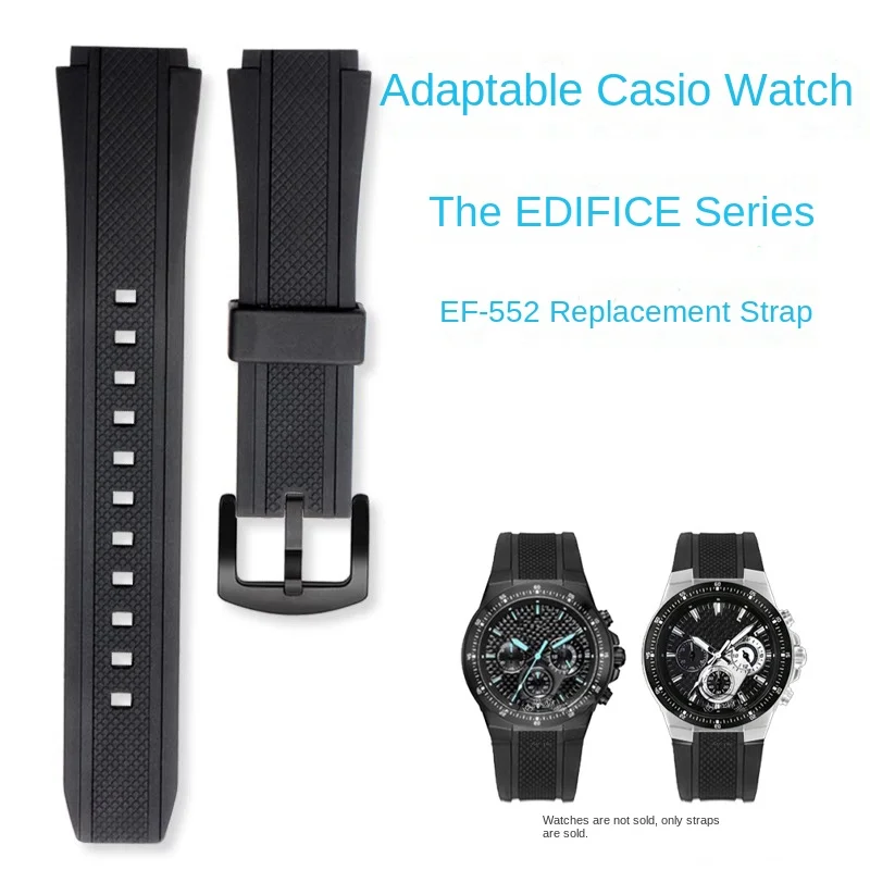 For Casio Edifice 5119 EF-552 Sports Watchbands EF-552D Men Bracelet EF552 Silicone Rubber Watch Strap 25*20mm EF-552PB bands
For Casio Edifice 5119 EF-552 Sports Watchbands EF-552D Men Bracelet EF552 Silicone Rubber Watch Strap 25*20mm EF-552PB bands