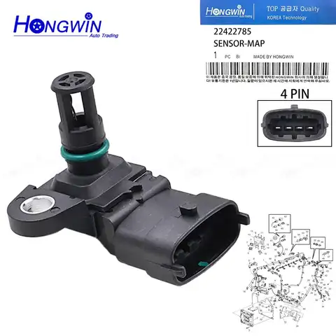 22422785 A2C96053500 New Manifold Absolute Pressure Map Sensor For Volvo Penta Volvo Truck D11 D13 20450639 22329559 21097978