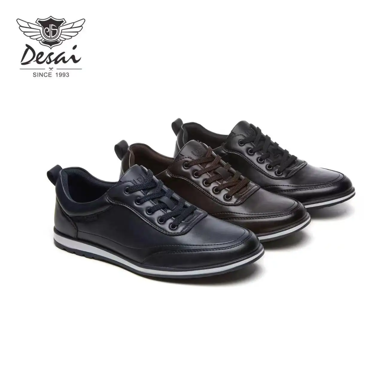 Men's Simple Comfort Sport Shoes with Lacing, Lightweight Casual Sneakers, Trendy Fashion Casual Leather Shoes
Men's Simple Comfort Sport Shoes with Lacing, Lightweight Casual Sneakers, Trendy Fashion Casual Leather Shoes